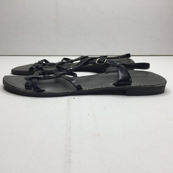 Dressbarn Womens Black Slingback Strap Sandal Rhinestone Spring Summer Size 11 - Picture 5 of 9